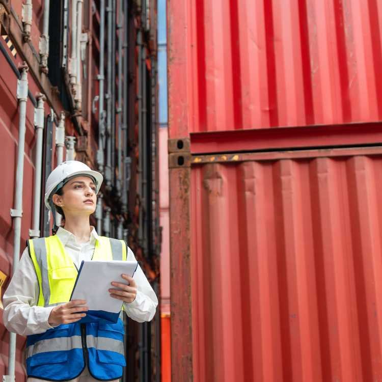 Customs clearance at port